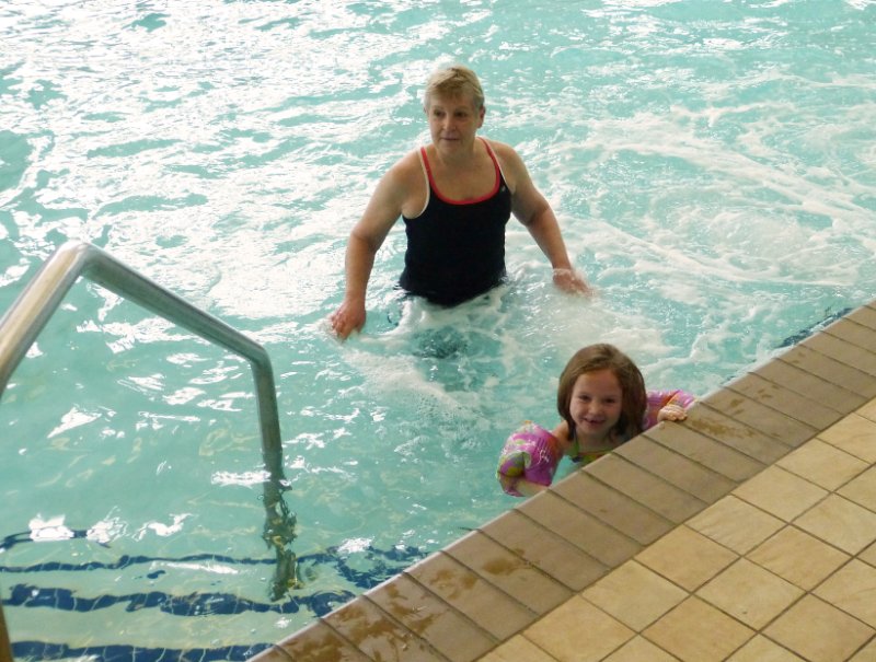 Swimming in the Hotel Pool